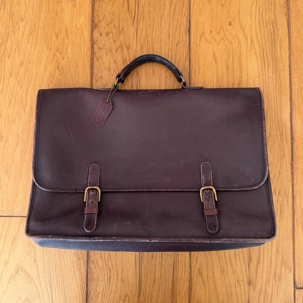 Vintage COACH Wall Street Leather Briefcase